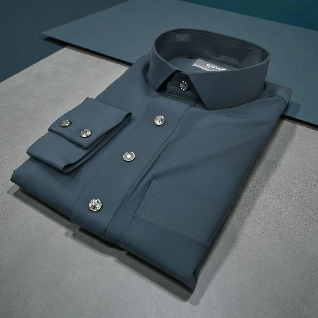 Midnight Blue shirt coller