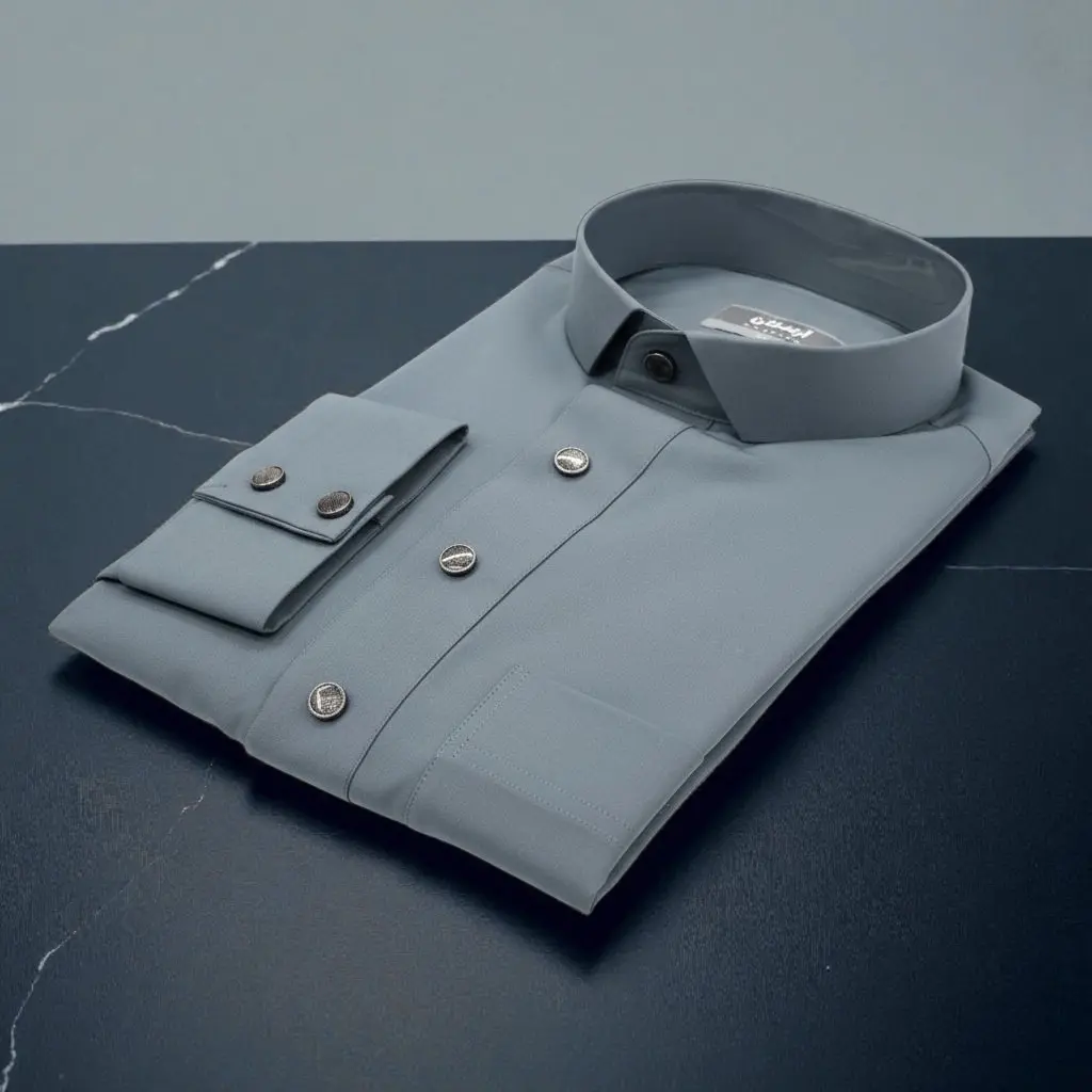 Stone Blue shirt coller